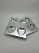 8 mini hearts cake pan