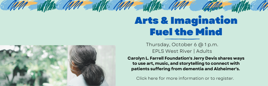 Register for Arts & Imagination Fuel the Mind at West River on October 6 at 1 p.m.